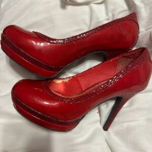 Y2K Red Baby Phat Pumps